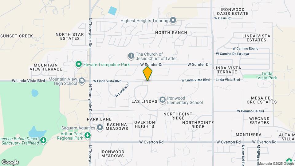 9599 N Crestone Dr Map and Location Details