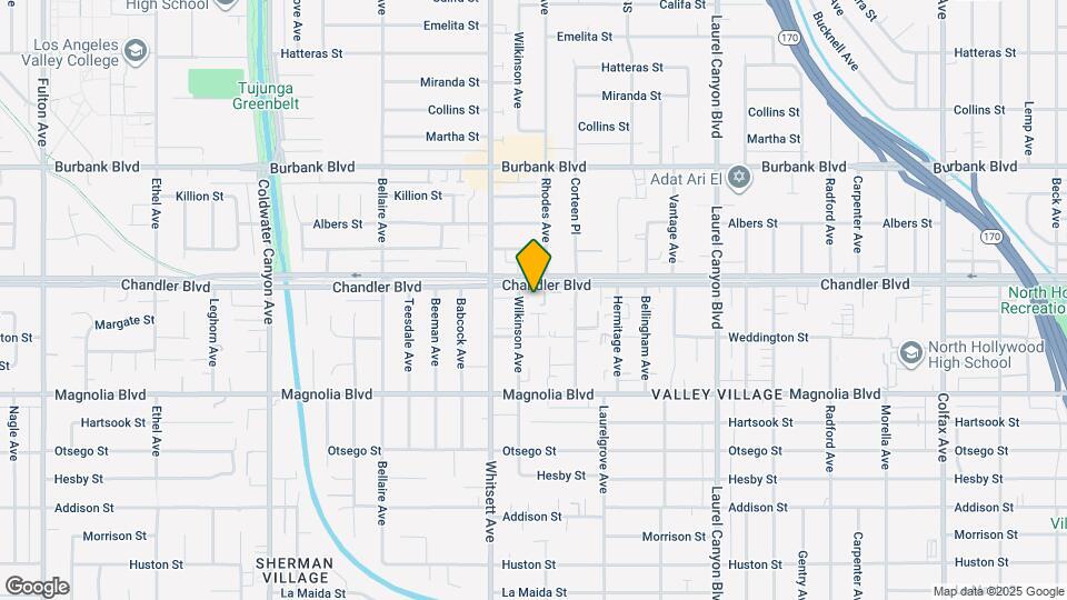 12410 Chandler Blvd Map and Location Details