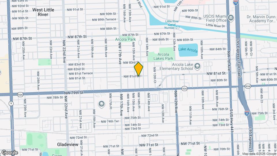 8034 NW 14th Pl Map and Location Details