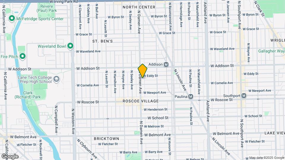 3511 N Damen Ave Map and Location Details