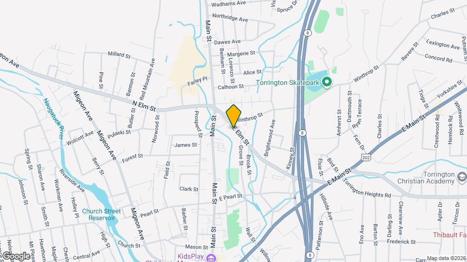 98 E Elm St Map and Location Details