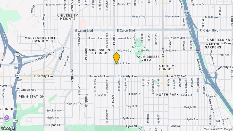 3985 Texas St Map and Location Details