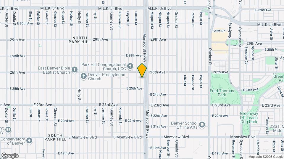 2555 Monaco St Pkwy Map and Location Details