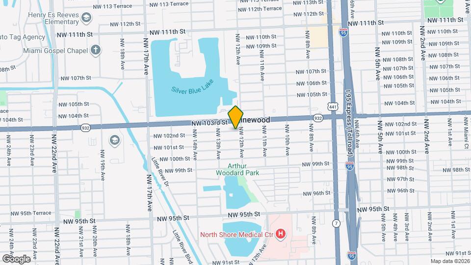 1222 NW 102nd St Map and Location Details