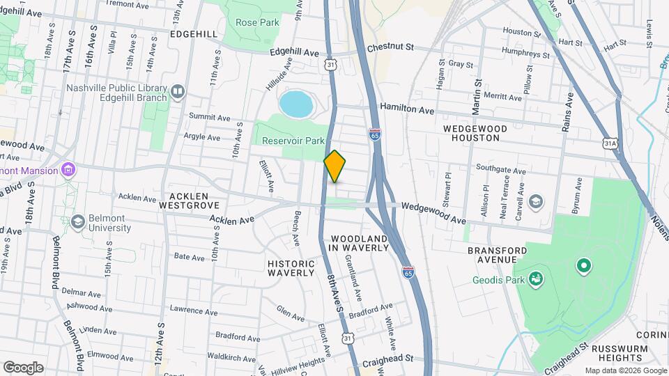 760 Wedgewood Ave Map and Location Details