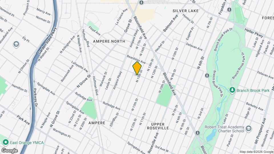 167 N 15th St, Unit #1 Map and Location Details