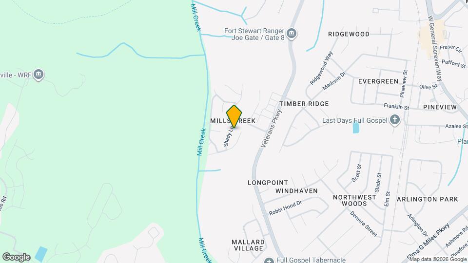 905 Shady Ln Map and Location Details