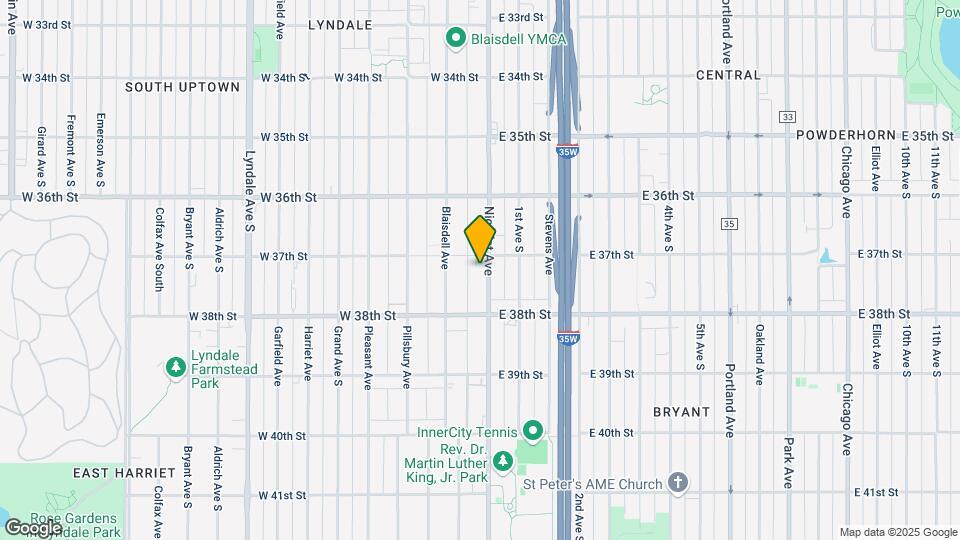 3700-3708 Nicollet Ave S Map and Location Details