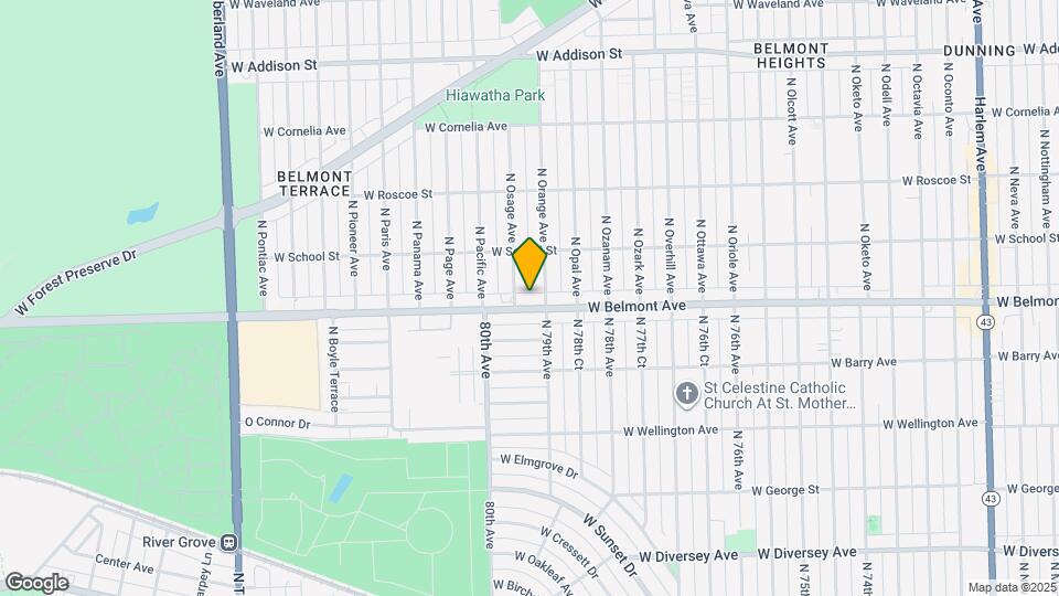 7912 W Belmont Ave Map and Location Details