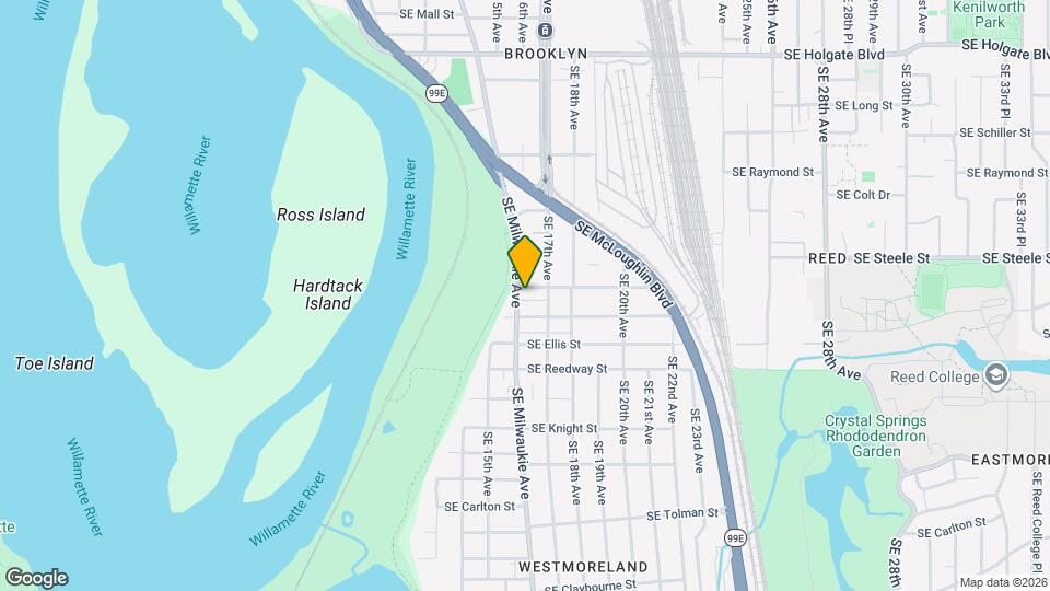 5418 SE Milwaukie Ave Map and Location Details