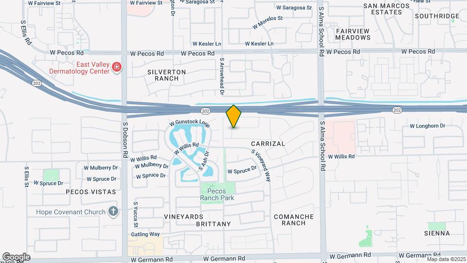 1433 W Longhorn Dr Map and Location Details