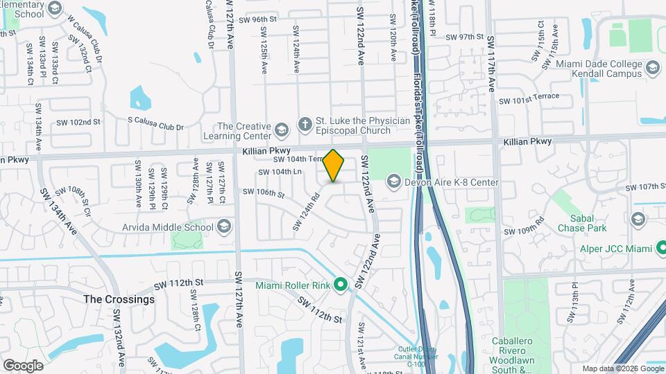 12320 SW 105th St Map and Location Details