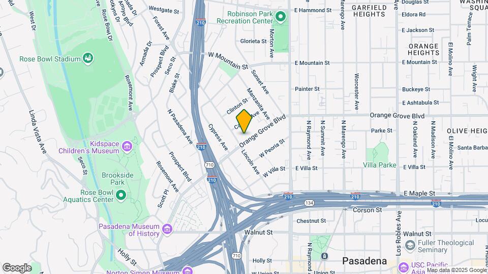 759 N Orange Grove Blvd Map and Location Details
