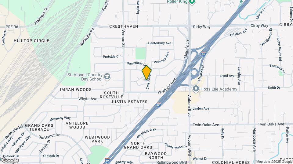 1214 Cresthaven Dr Map and Location Details