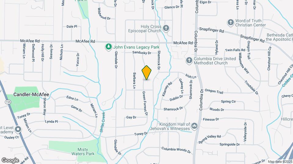2148 Green Forrest Dr Map and Location Details