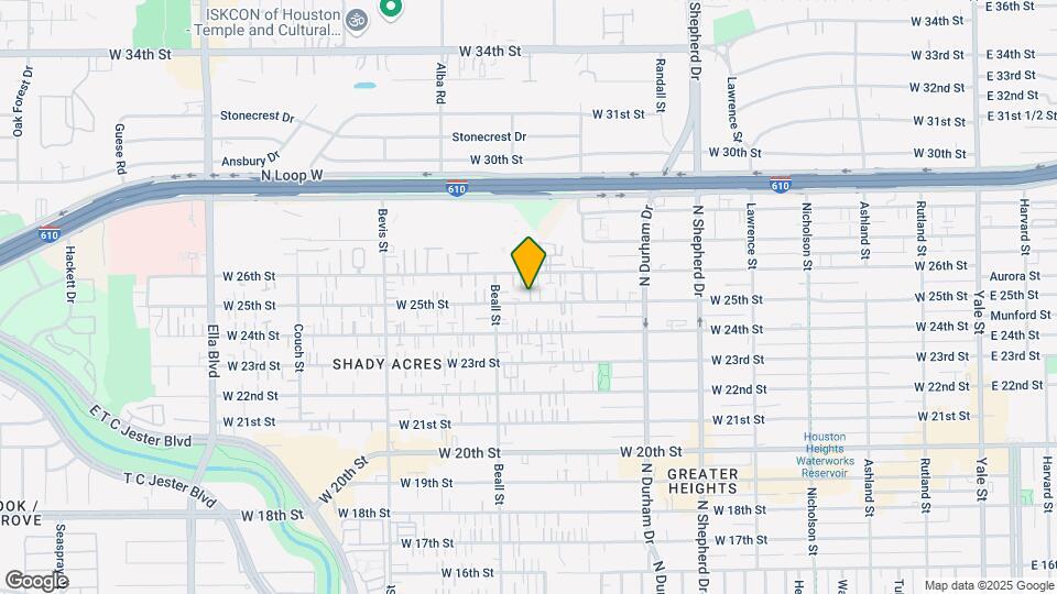 931 W 25th St Map and Location Details