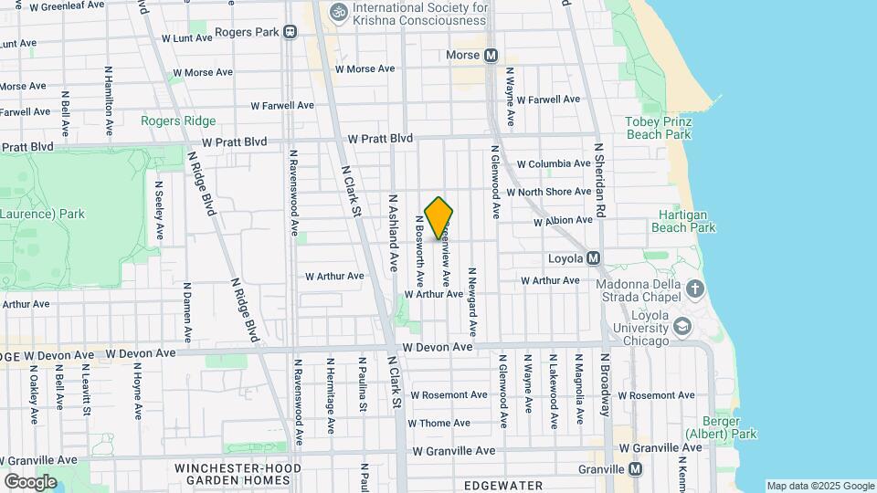 1511 W Albion Ave Map and Location Details