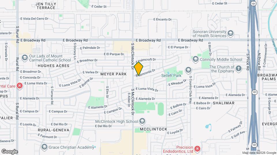 1809 E Concorda Dr Map and Location Details