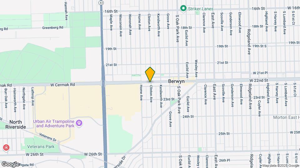 6929 Cermak Rd Map and Location Details