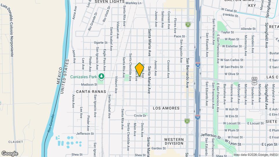 1613 Lafayette St Map and Location Details
