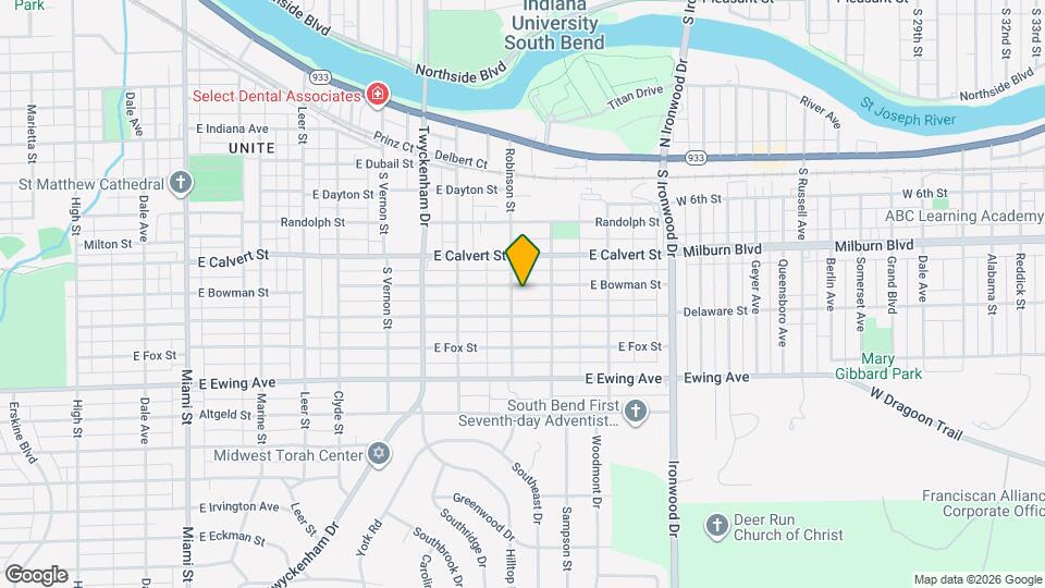 1712 E Bowman St Mapa y Detalles de la Ubicación