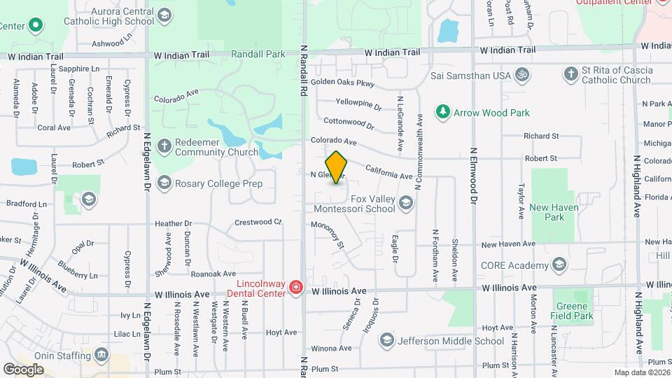 1331 N Glen Cir, Unit B Mapa y Detalles de la Ubicación