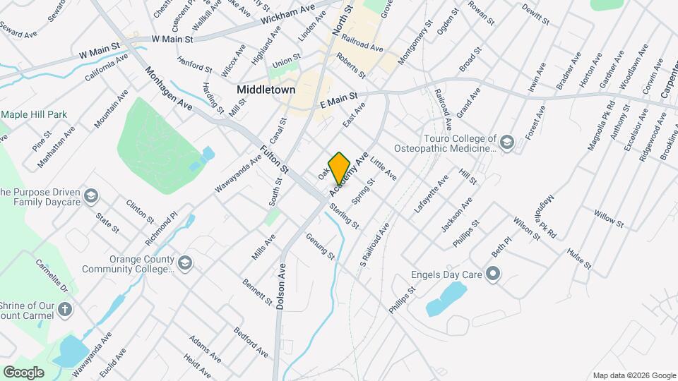 70 Academy Ave Map and Location Details