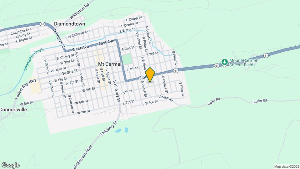 245 S Walnut St Map and Location Details