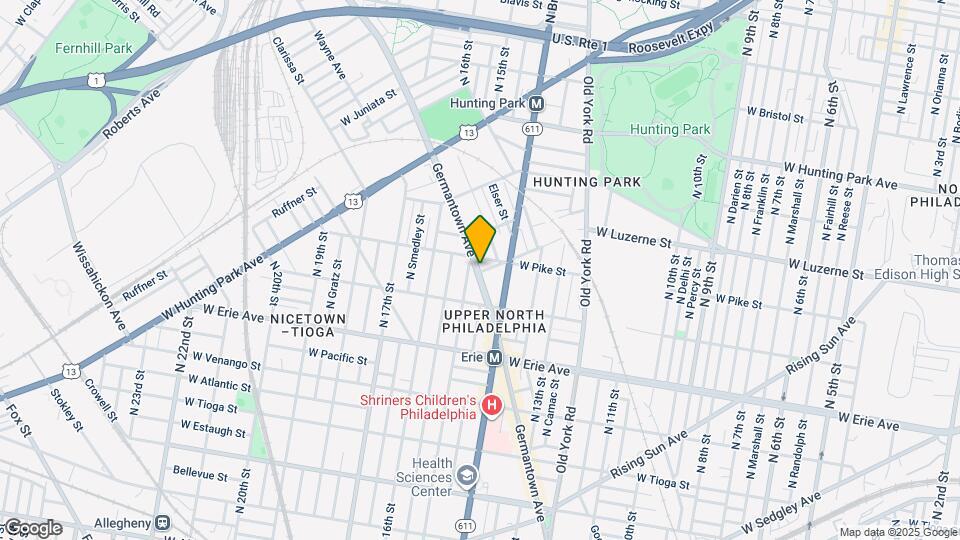 3851 Germantown Ave Map and Location Details