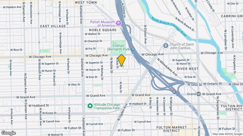 1326 W Huron St Map and Location Details