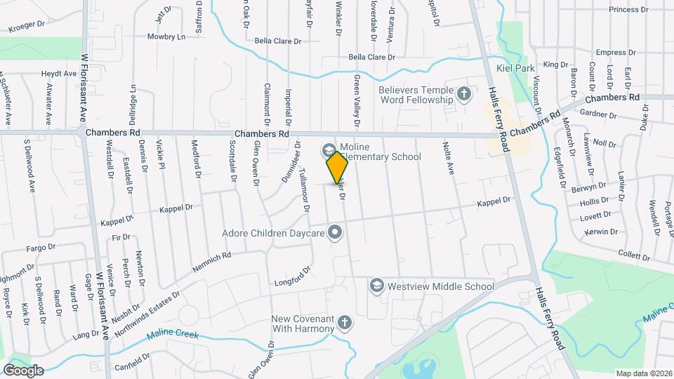 9835 Winkler Dr Map and Location Details
