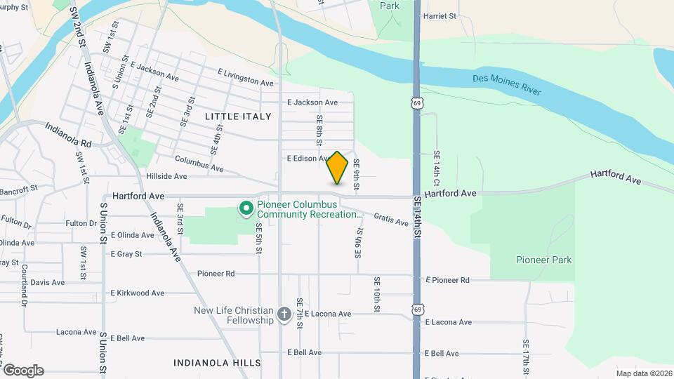 828 Hartford Ave Mapa y Detalles de la Ubicación