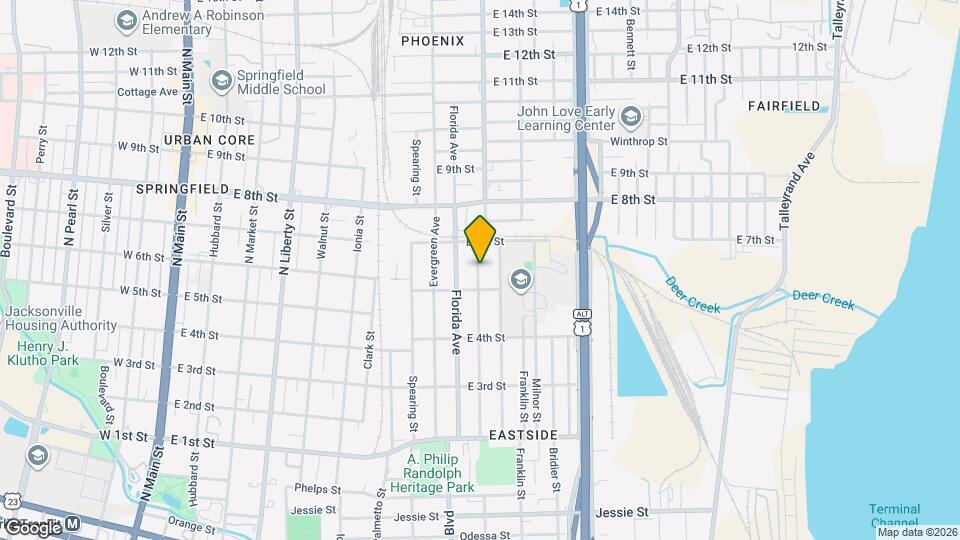 1535 Van Buren St Map and Location Details