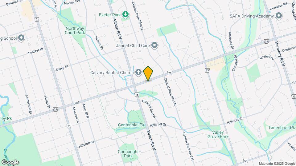 357 Rossland Rd E Map and Location Details