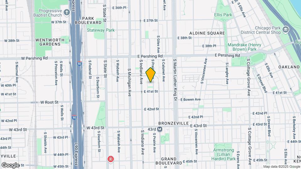 4034 S Prairie Ave Map and Location Details