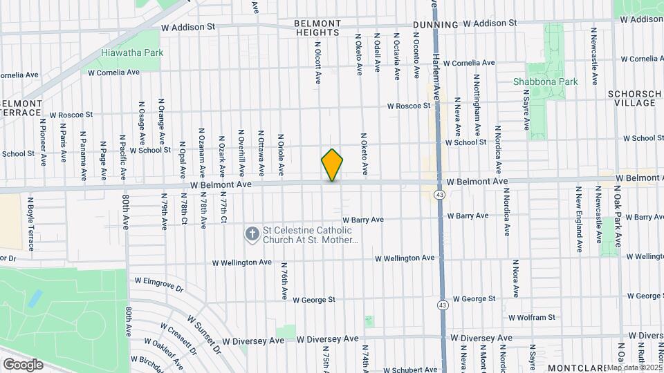 7445 W Belmont Ave Map and Location Details