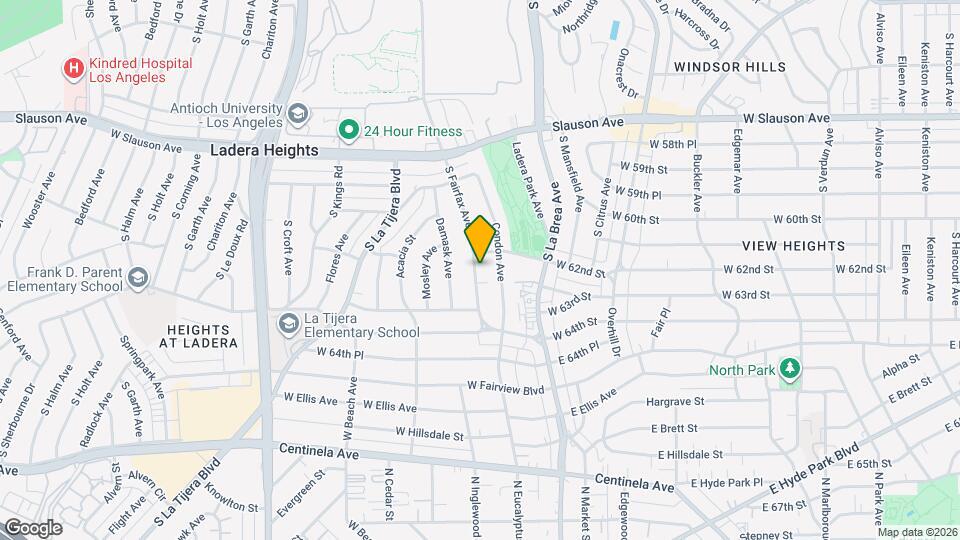 6220 1/2 S Fairfax Avenue Unit Mapa y Detalles de la Ubicación