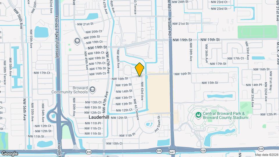 1599 NW 43rd Ave Map and Location Details