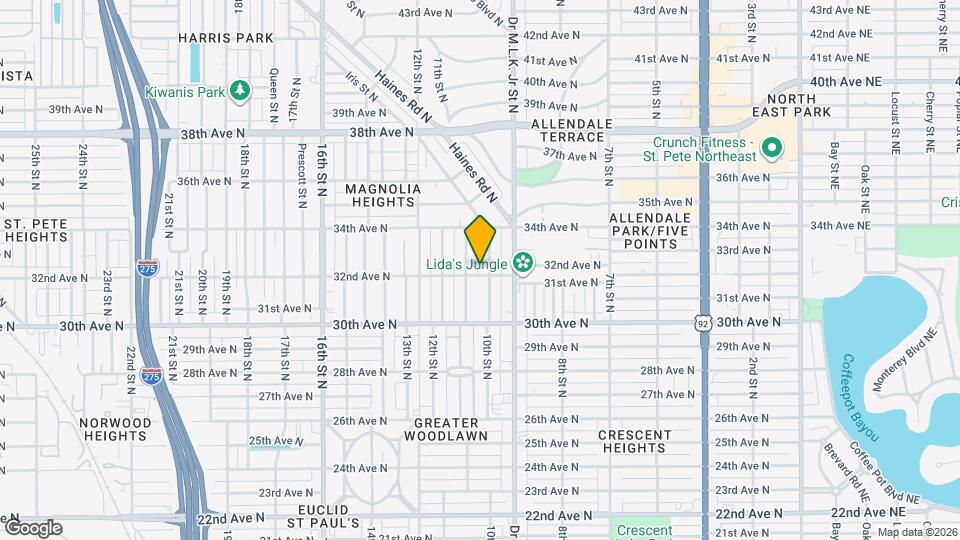 1015 32nd Ave N Map and Location Details