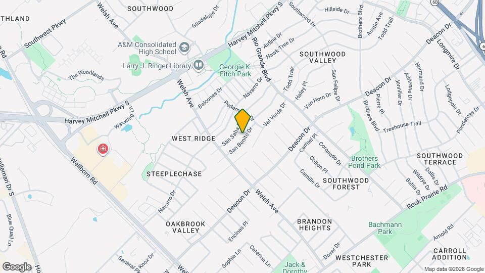 805 San Benito Dr Map and Location Details