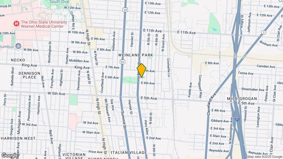 1268 N 4th Ave Map and Location Details