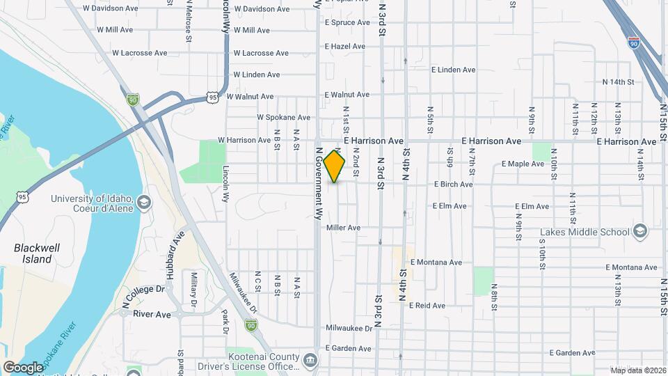 1045 N 1st St Map and Location Details