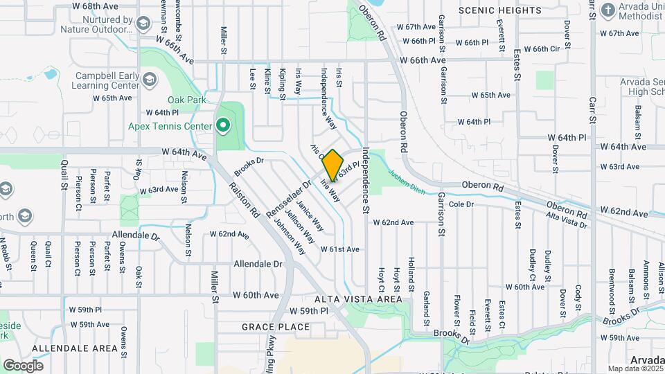 6319 Iris Way Map and Location Details