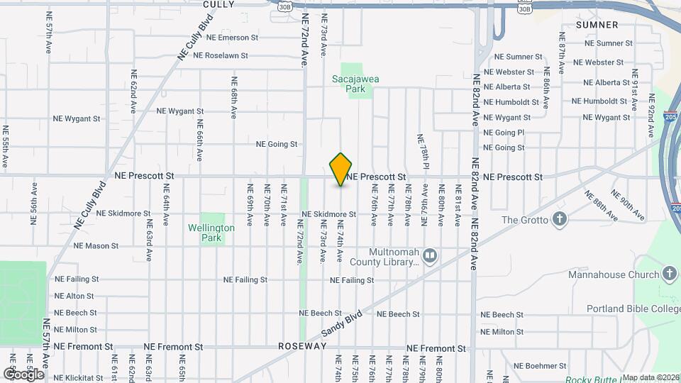 4419 NE 74th Ave Map and Location Details