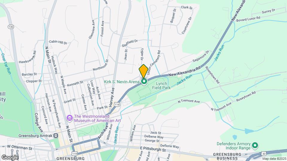 555 New Alexandria Rd Map and Location Details