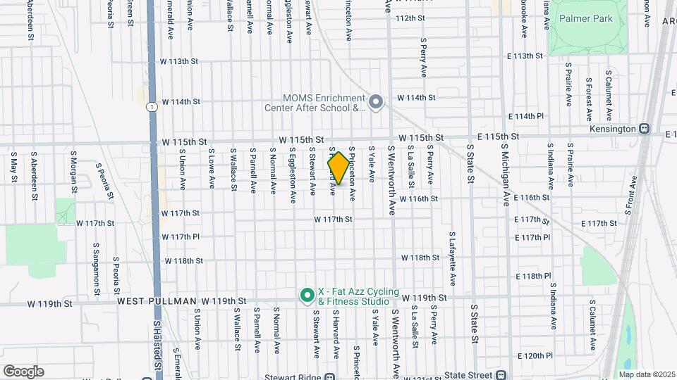 11615 S Harvard Ave Mapa y Detalles de la Ubicación