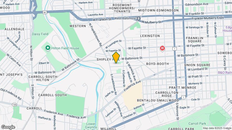 2554 Hollins St Map and Location Details