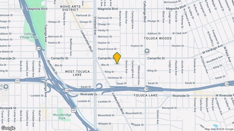 10818 Blix St Map and Location Details