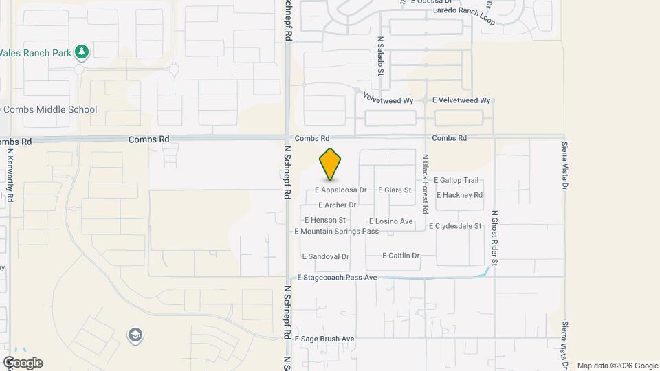 3700 E Appaloosa Dr Map and Location Details