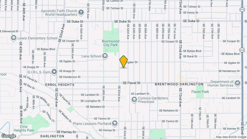 6228 SE Knapp St Map and Location Details